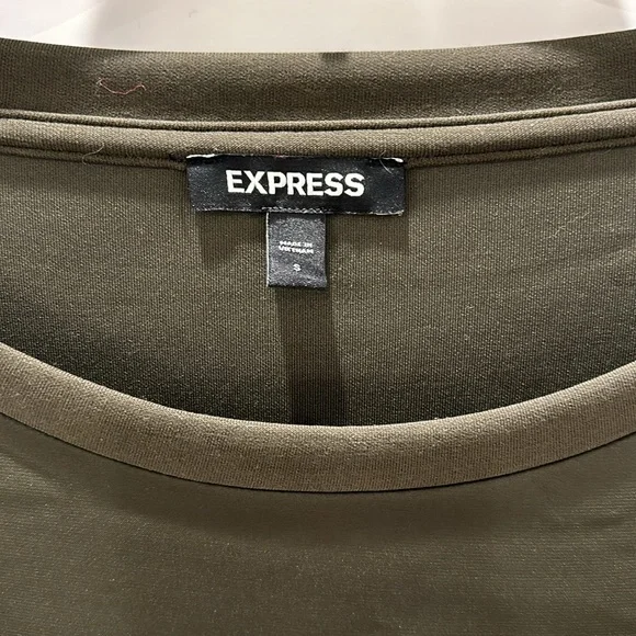 Green blouse. Express. Small - Picture 3 of 4